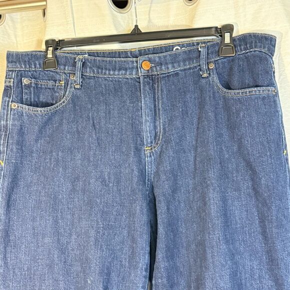 GAP 1969 original wide leg crop dark denim size 33 - Picture 7 of 14
